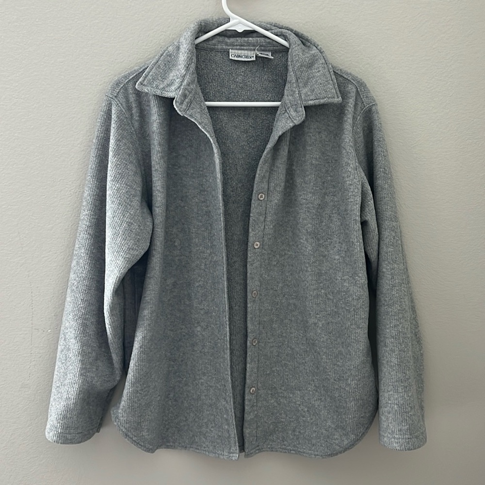 Cabin Creek Fleece Button Up Shacket |‎ Size Medium